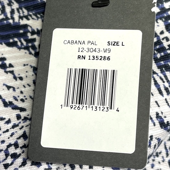 Lysse Palm Print Crop Pants | Size L | Travel Resort Linen Look Stretch NWT - Picture 8 of 10